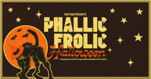 Phallic Frolic Halloween 2025 banner